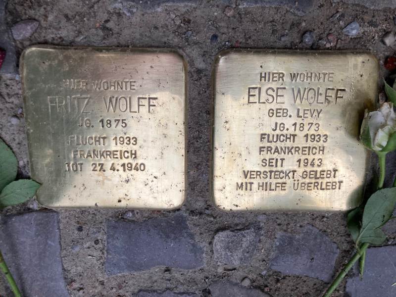 Fritz et Else Wolff, Mommsenstraße 6